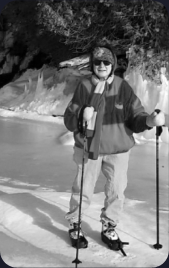 Carol Santaiello Spencer skiing